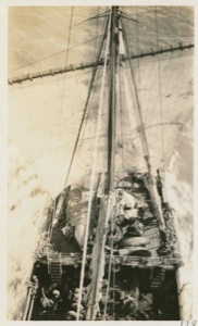 Image of Deck view of S.S. Roosevelt from Mast Head